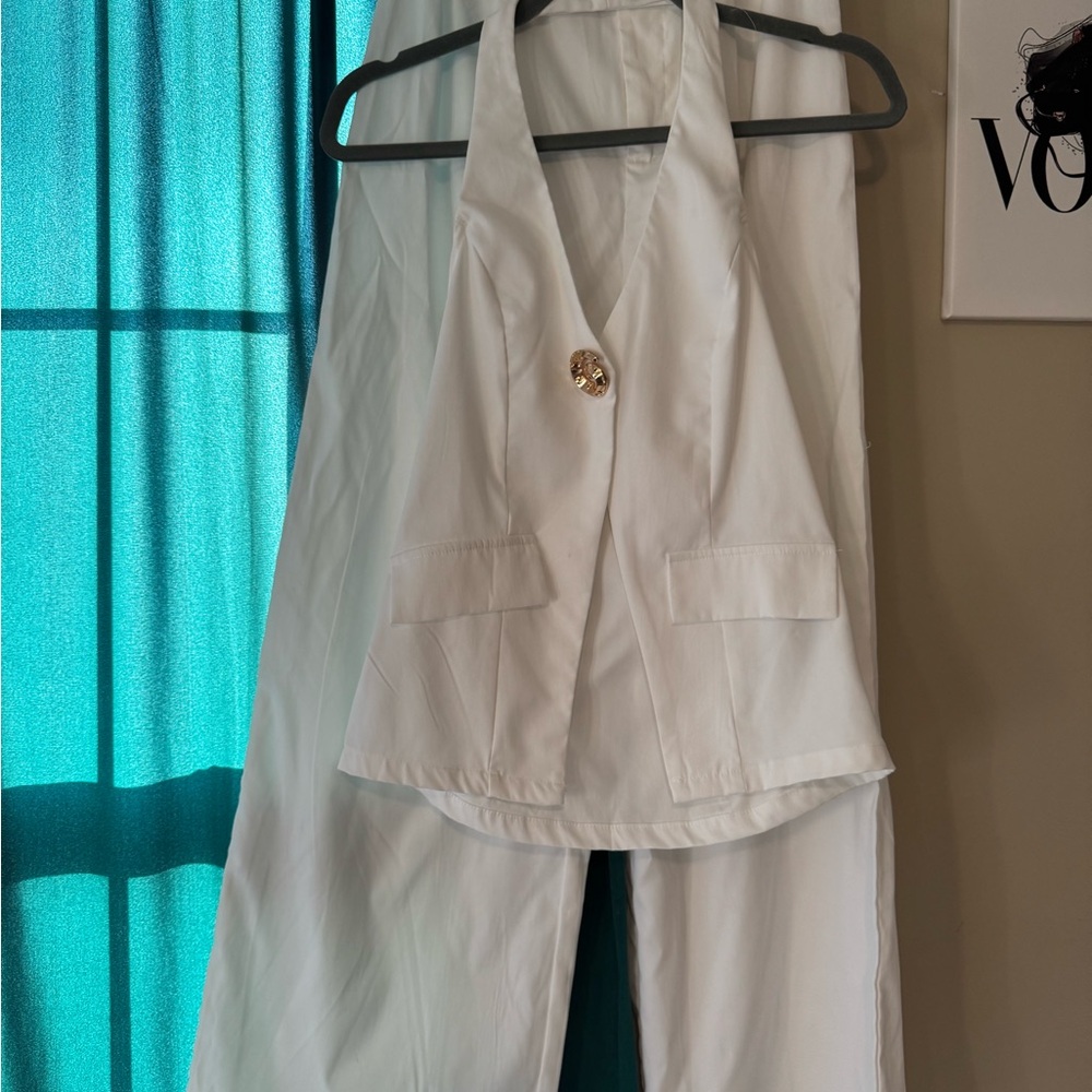 Elegant White Women's Jumpsuit
